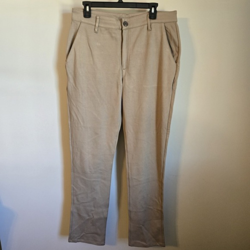 True Classic Men's Khaki Pants NWOT Stretch 33 X 30 Zip Pocket Straight